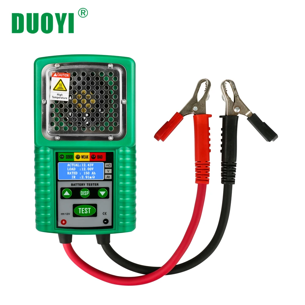 

DUOYI DY226 Automotive Battery Tester 6V and 12V DC 4 Digits Display for UPS Battery Solar Energy Storage Battery Marine Battery
