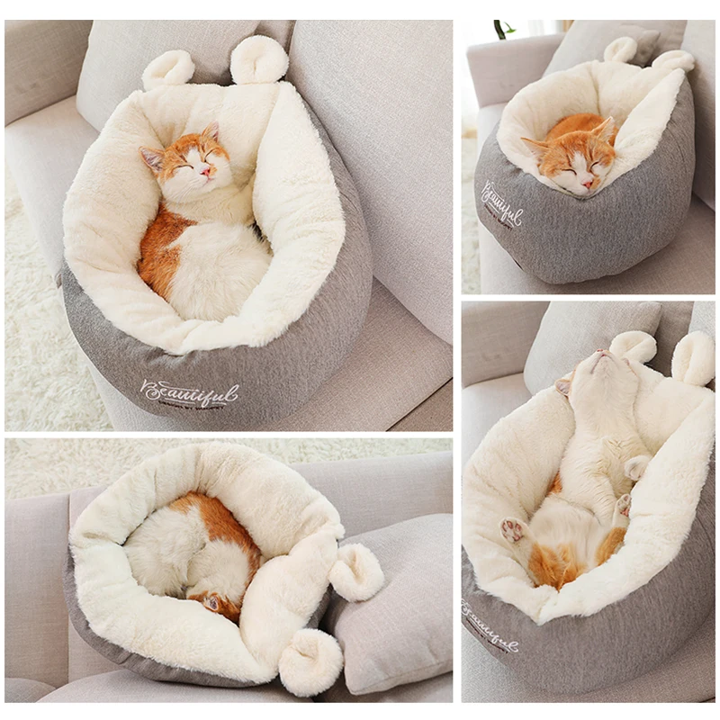 Hoopet теплая корзина для кошек домик питомник собак щенков домашний спальный