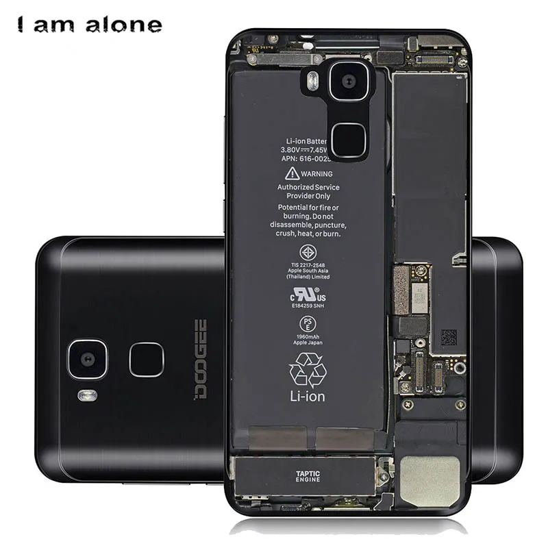 Чехлы для телефонов I am alone Для Doogee Y6 5,5 дюймов, мягкие сумки из ТПУ для мобильных телефонов с рисунком, модные чехлы для Doogee Y6