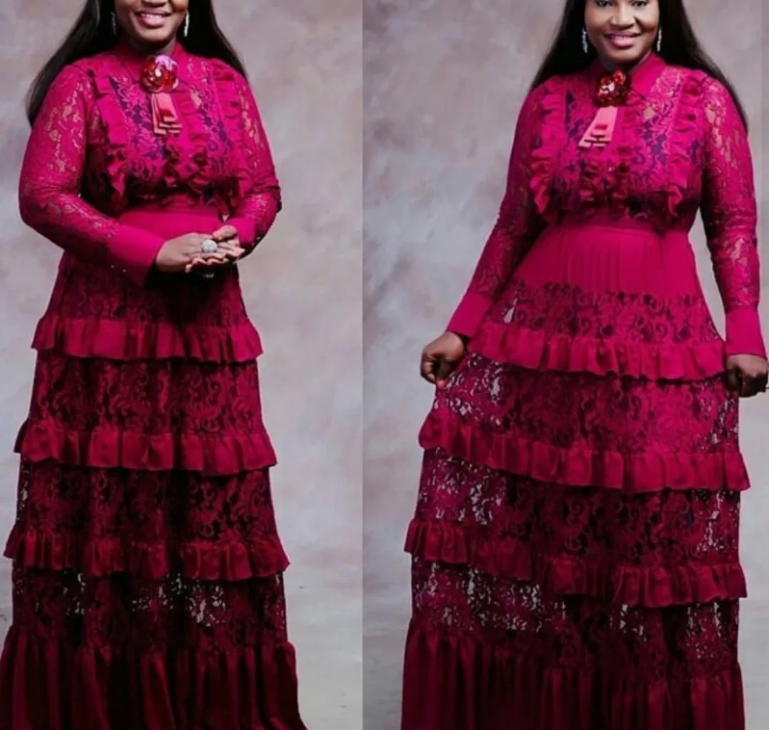 Женская африканская длинная рубашка платья Африка одежда длинная рубашка Дашики платье дамы черный белый красный розовый кружево Канга одежда Феи мечты