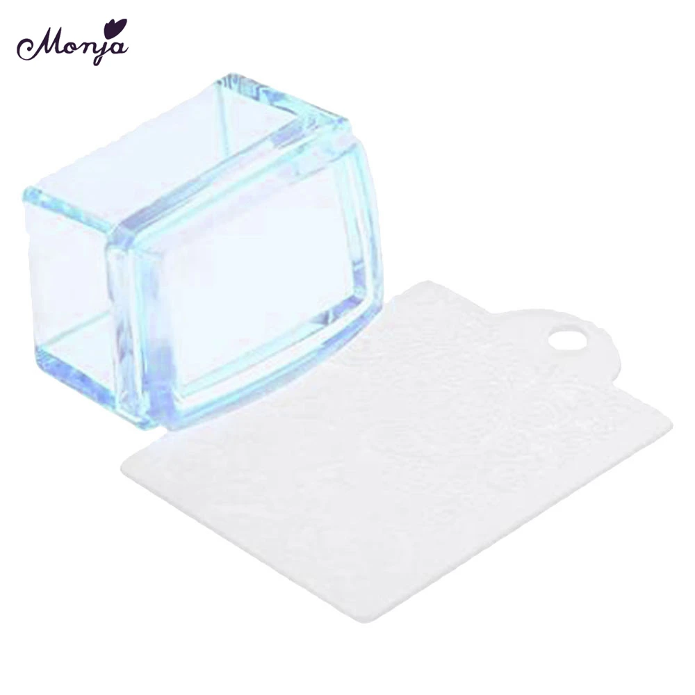 

Nail Manicure Plates Nail Art Stamp Jelly Silicone Stamping Templates Stamper