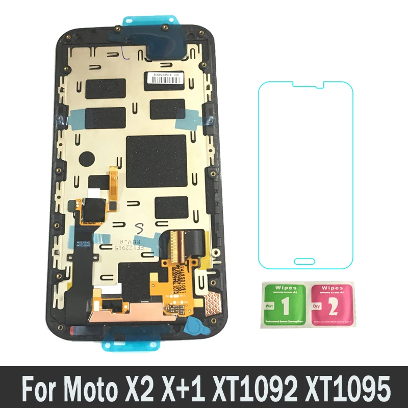

Lcds For Motorola Moto X2 X+1 XT1092 XT1095 XT1097 LCD With Frame Display Touch Screen Digitizer Assembly Replacement Parts