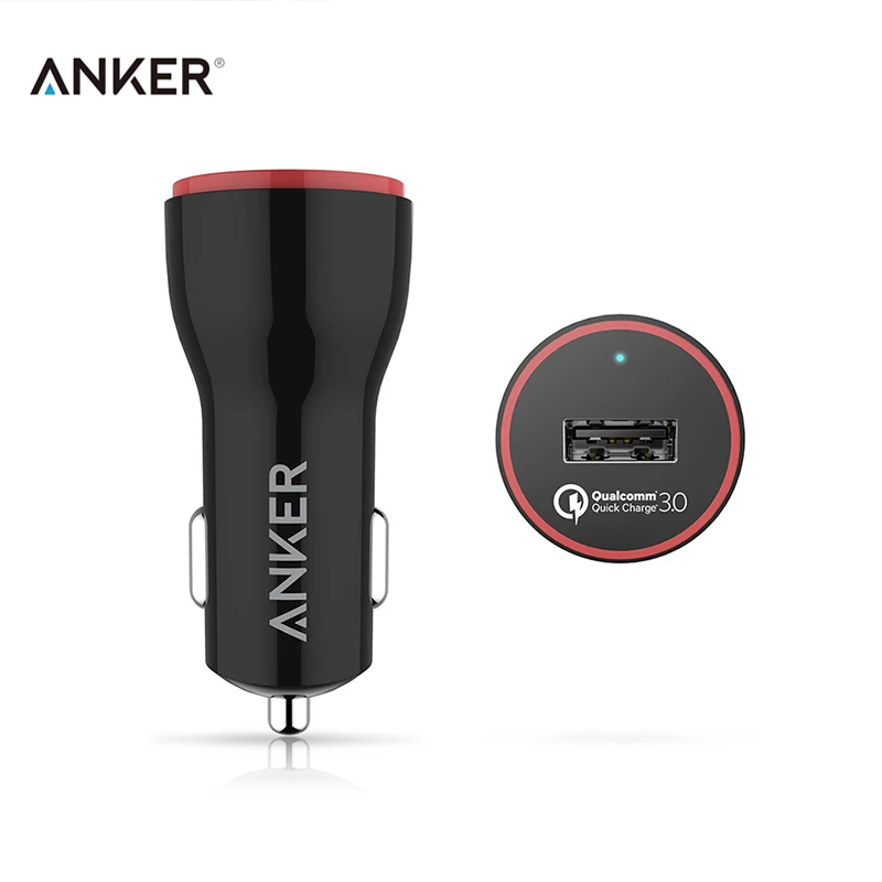 imágenes para Anker powerdrive + 1 qc 3.0 apoyo qualcomm carga rápida cargador de coche 2a 24 w encendedor usb cargador rápido 9 v/12 v/2a cargador imágenes para Anker powerdrive + 1 qc 3.0 apoyo qualcomm carga rápida cargador de coche 2a 24 w encendedor usb cargador rápido 9 v/12 v/2a cargador