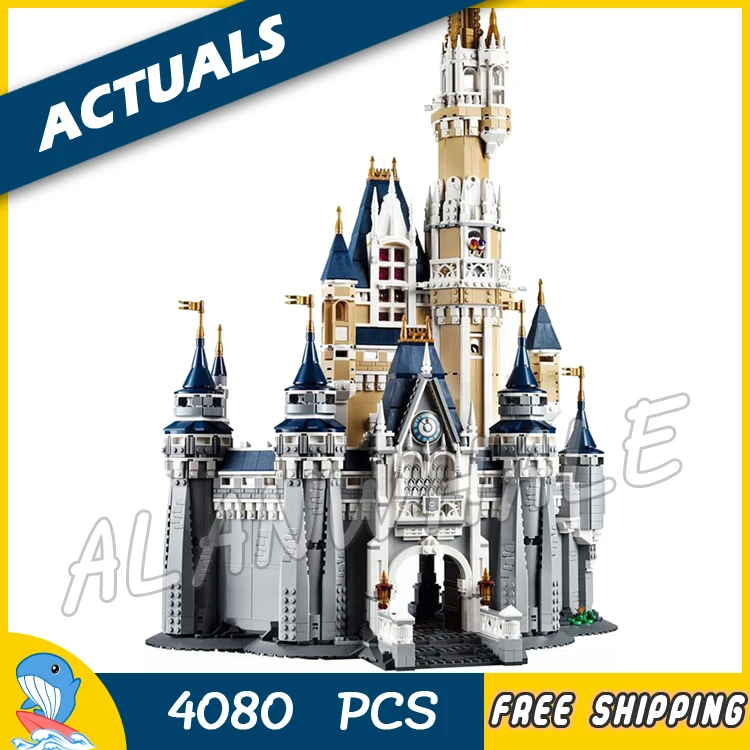 

4080pcs Movie Cinderella Princess Castle City Street Creators 16008 Friends DIY Model Building Blocks Toys Compatible with Lego