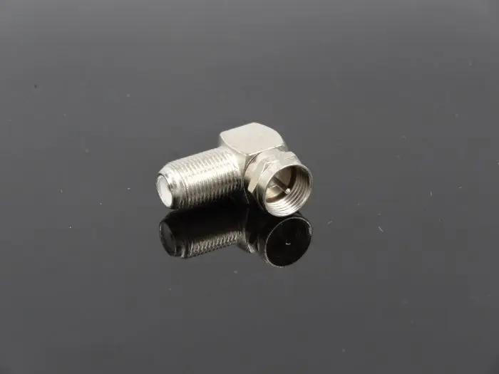 1pcs Right Angle 90 Degree Coaxial Connector Waterproof Connection F Male To Female Adapter RG6 RG5 New Sale | Обустройство дома