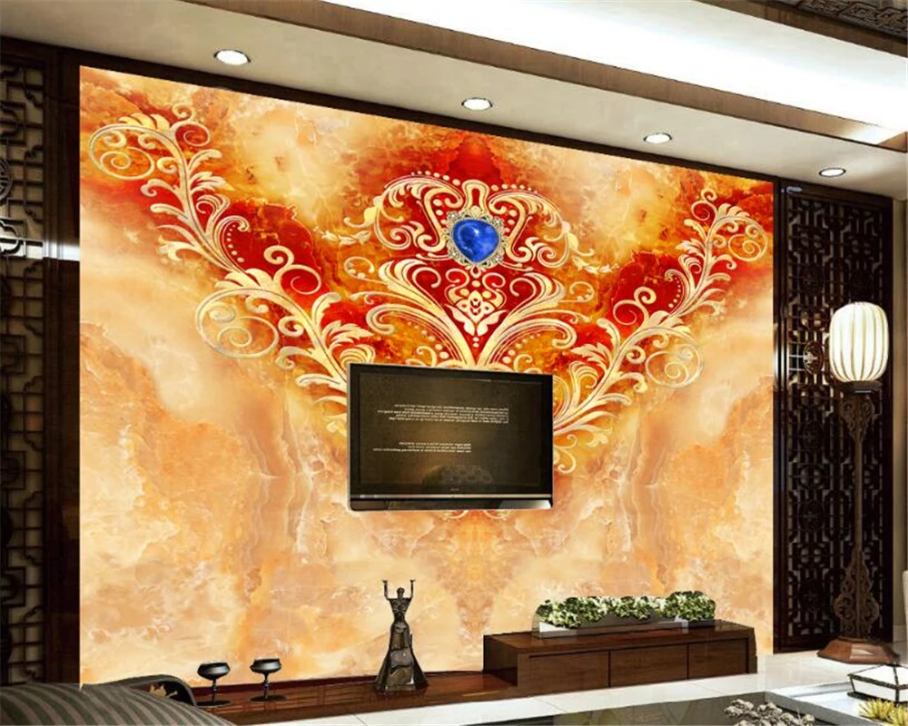 

Beibehang 3D Wallpaper European Style Backdrop Living Room Bedroom TV Background Mural wallpaper for walls 3 d papel de parede