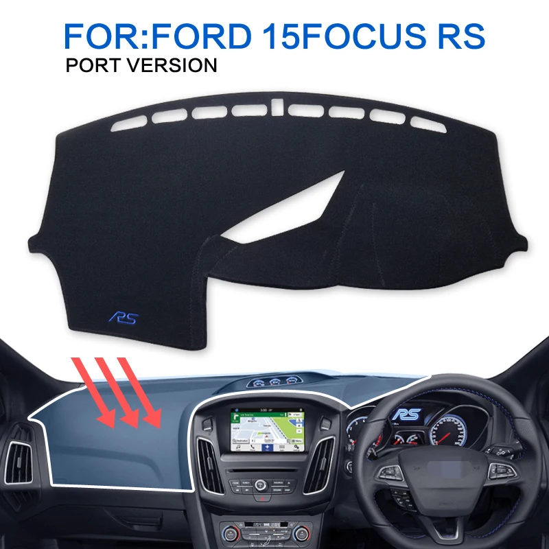 luckeasy Dash Mat Dashmat Black Carpet Cover For Ford Focus RS 2015