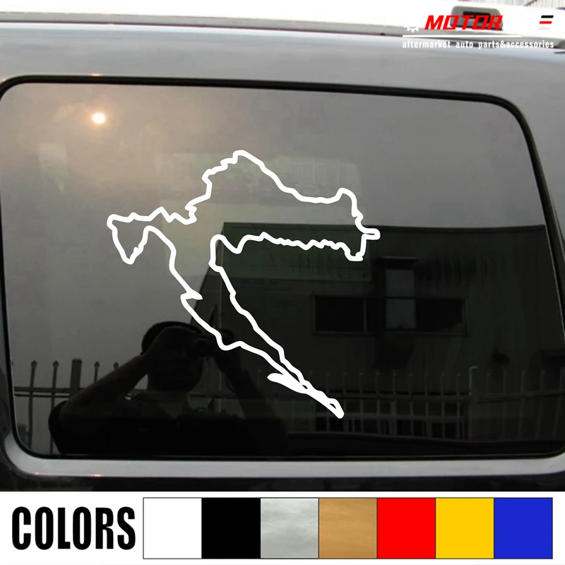 

Croatia Map Decal Sticker Outline Silhouette Croatian Car Vinyl die cut b