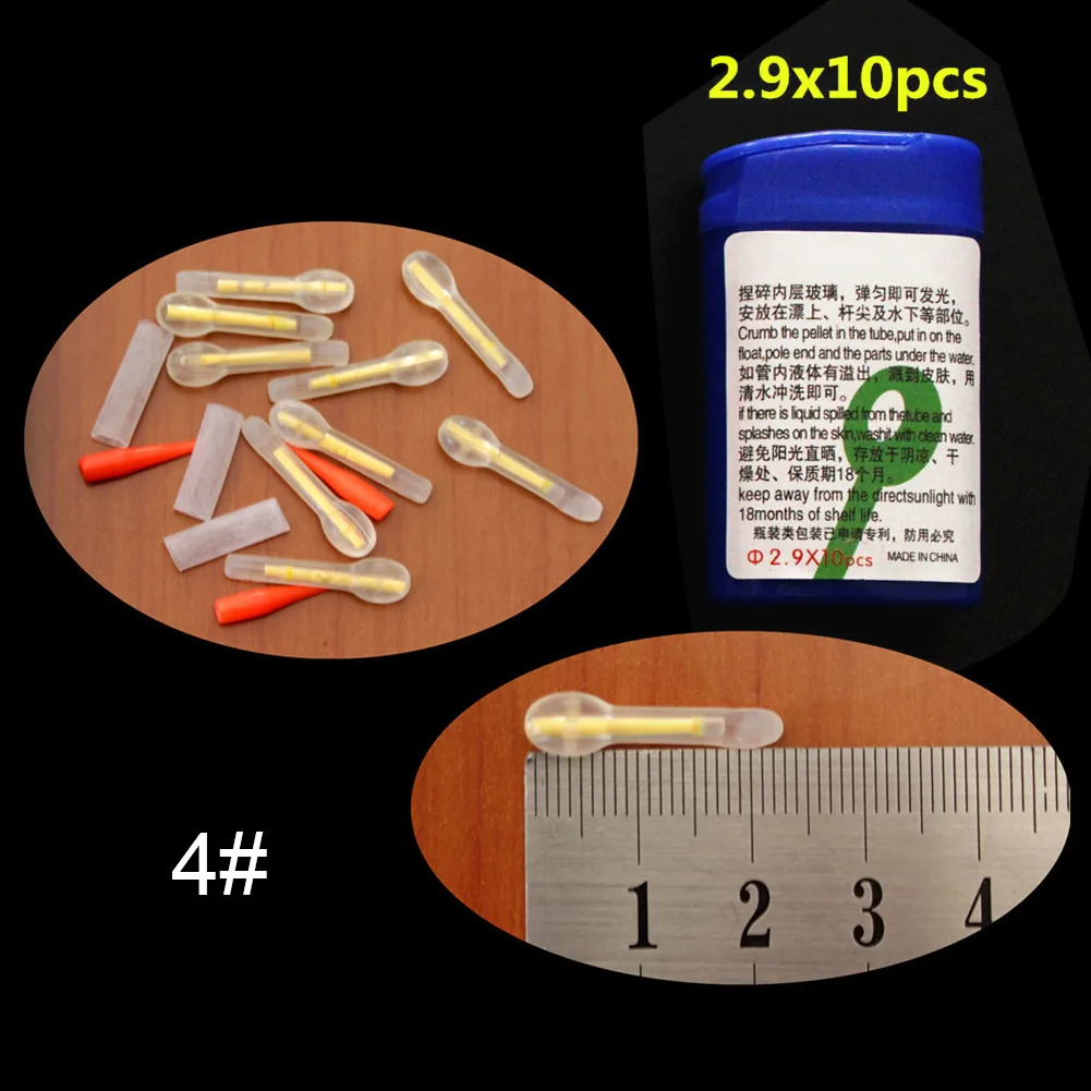 Новая рыболовная светящаяся палка рыболовные огни стопор для поплавка светлячки для поплавок для ночной рыбалки поплавок темная светящаяся палка для улицы N99 - Цвет: Size 4