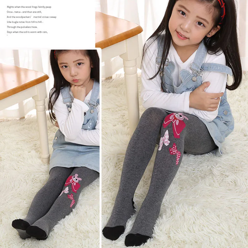 

2017 Autumn Winter Leggings Baby Kids Girls Skinny Pants Children Leggings Cute Cartoon Stretchy Leggins Child 21 Colors 705597