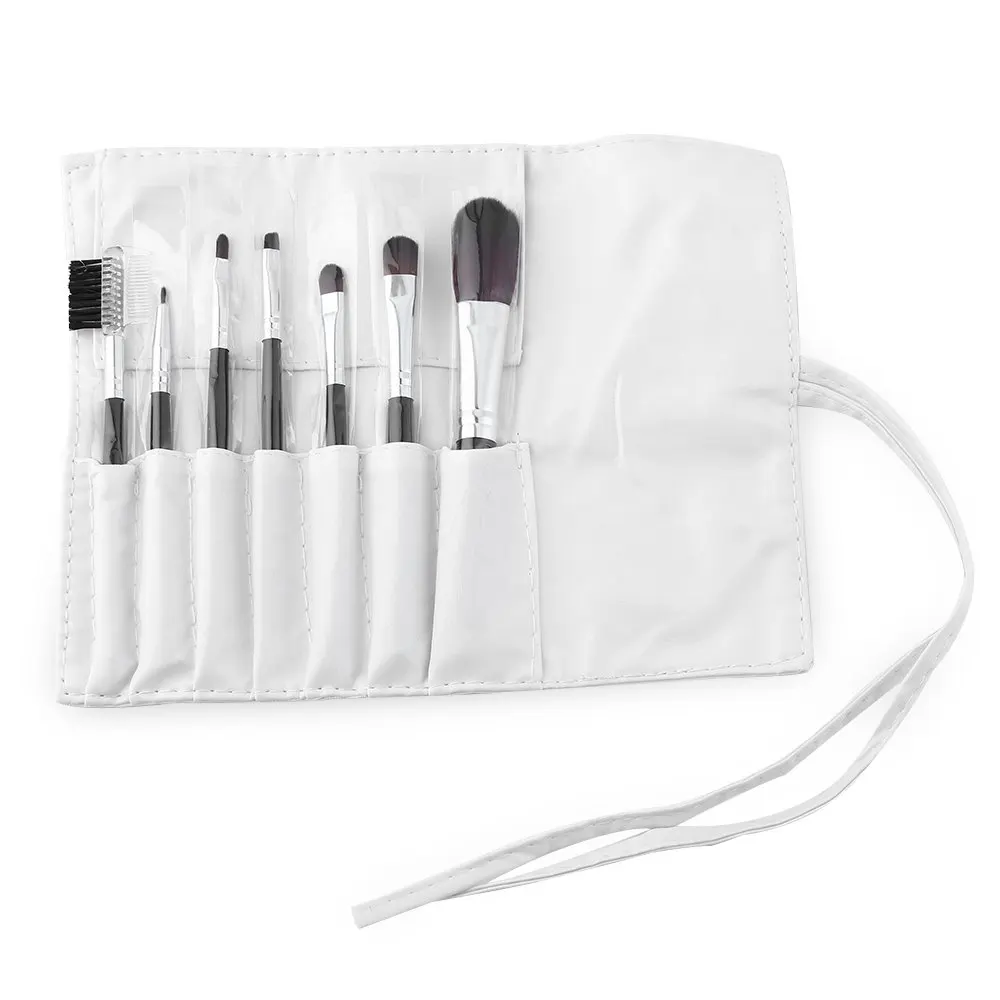

cosqueen Professional 7pcs Makeup Cosmetics Liquid Foundation Blending Brush Set Eyeliner And Face Brushes Set For Daily Makeup1