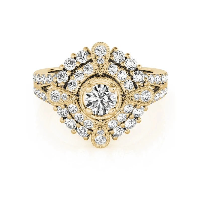 COLORFISH круглая Груша Форма Halo АНТИЧНЫЙ прокрутка обручальное кольцо для женщин модные ювелирные изделия Женское серебро 925 пробы обручальное кольцо