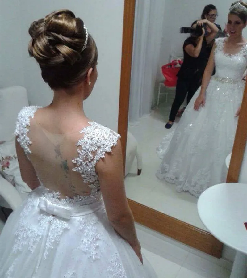 Женское свадебное платье wuzhiyi винтажное кружевное бальное 2018|robe de mariage|china bridal