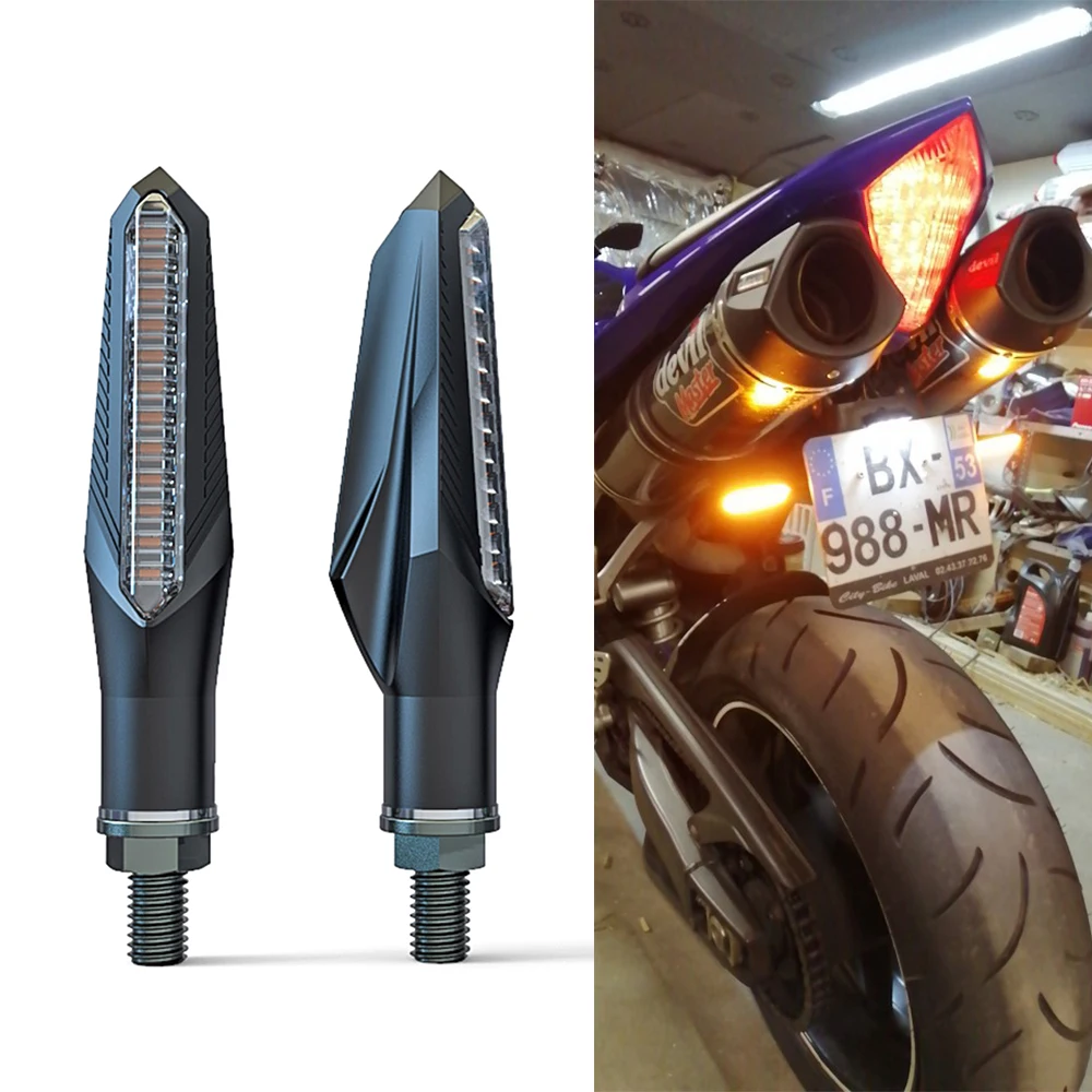 Светодиодный сигнал поворота мотоцикла для honda xr 250 cbr 650r yamaha y15zr 600 hornet suzuki gixxer vtx 1800