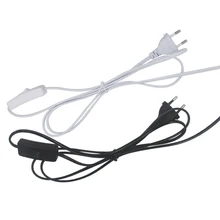 10 шт. 1,8 м 303 кнопочный переключатель ЕС вилку шнура питания для замены Настольная лампа DIY трава цилиндра светильник люстра DIY лампы