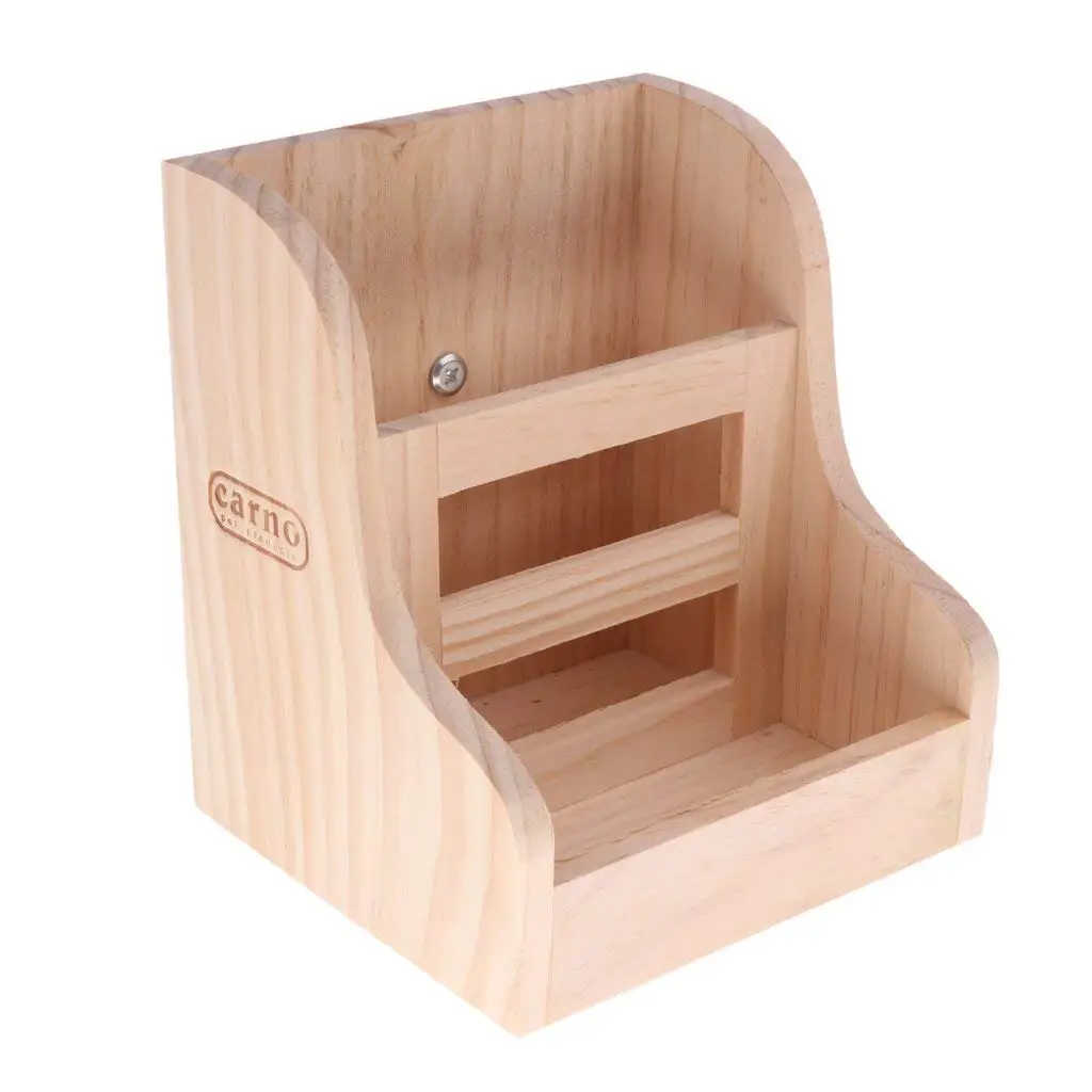 

Small Pet 2 in 1 Natural Wooden Hay Manger Feeder Rabbit Cage Free Food Dispenser for Rabbit Chinchilla Hamster and Guinea Pigs