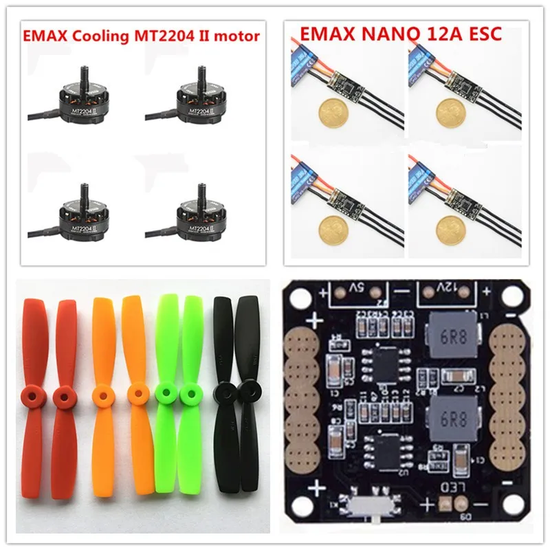 DIY мини-гоночный Дрон power kit EMAX MT2204 двигатель II + simon 12A/blheli 12a/nano 12a ESC 5045 пропеллер