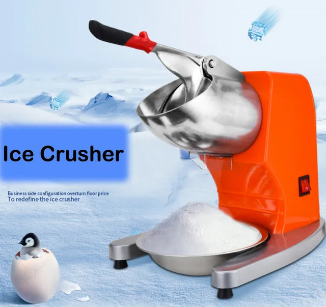 220v electric ice crusher mini manual bar ice shaver ice cube crushing
