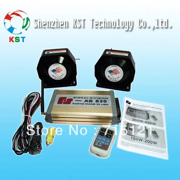 Dual tones 300-400W Remote Auto Alarm Siren Wireless Vehicle Police Sirens AS830 | Автомобили и мотоциклы