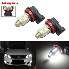 2 шт./партия тип пули! 1000Lms под разными углами освещения белый H11 H8 30-SMD 30 Вт светодиодный лампы для Противотуманные фары дневные фары DRL Противотуманные фары вождения лампы