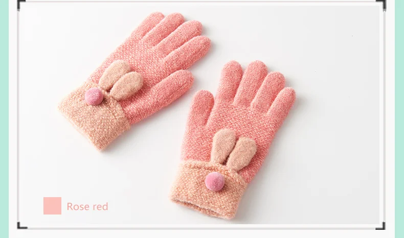 Realby От 7 до 10 лет женские зимние перчатки теплые легко написать милые принцессы Детские женские зимние перчатки C5325