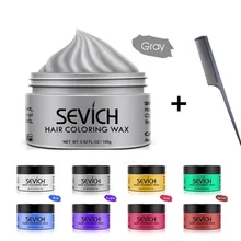 Временный DIY цветной воск для волос для мужчин грязевая одноразовая формовочная паста краситель Крем гель для волос для окрашивания волос Стайлинг серебристо-серый