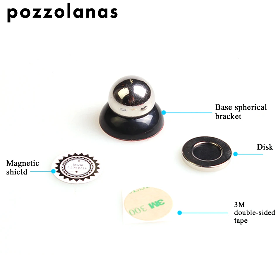 Pozzolanas 1 шт. Универсальный Автомобильный магнитный держатель для смартфона с