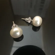 1 пара, распродажа, ювелирное изделие, бренд, дизайн, золотой цвет, жемчужные серьги-кольца для женщин,, новые аксессуары,, 4 мм, 6 мм, 8 мм