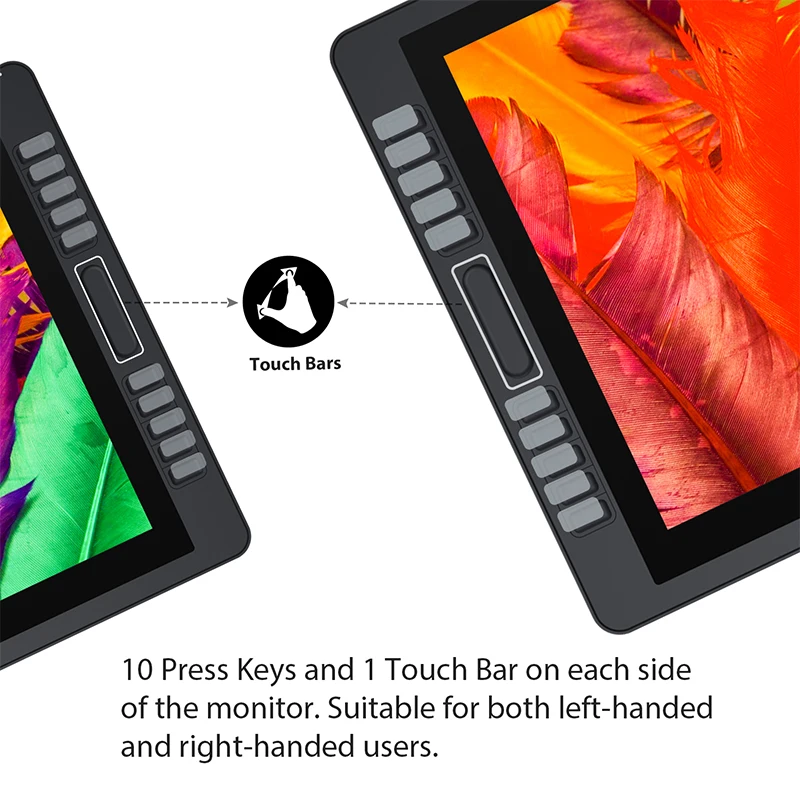  HUION KAMVAS GT-221 Pro 215 pulgadas lápiz pantalla Monitor gráficos dibujo tableta Monitor 8192 ni