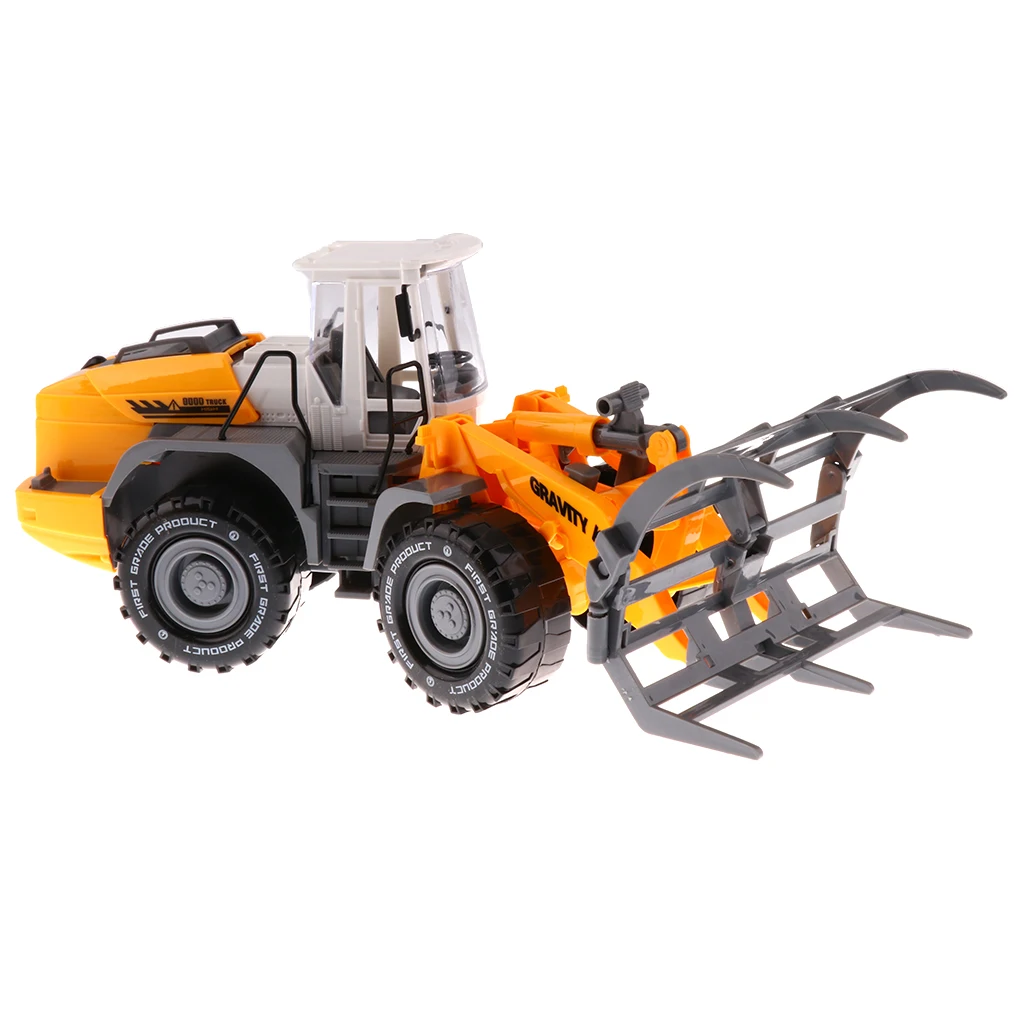 1/22 Plastic Friction Powered Dump Truck Construction Vehicle Toy Dump TruckExcavator Bulldozer Street Sweeper for Kids