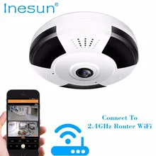 Promos Black Friday et Cyber Monday AliExpress 2017. Kits DIY Arduino, Raspberry, imprimantes 3D, caméras IP 636 Inesun Panoramic 360 Degree 960P/1080P IP Camera Wireless WiFi Home Security Camera with Wide Angle IR Night Vision 2-way Audio
