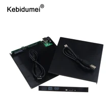 Kebidumei 12,7 мм/9,5 мм USB 2,0 SATA Внешний привод DVD CD DVD-Rom IDE Чехол Коробка привода оптом для ноутбука компьютера
