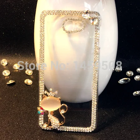 Для Huawei Ascend G630 ручной работы со стразами Рамка С кристалалми и крышка|cover covers|cover for