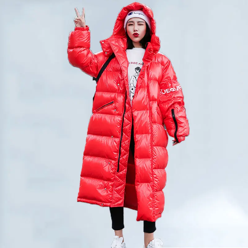 

2019 Winter Jacket Women Plus Size Bright Face Cotton Women Coat Harajuku Bread Parka Thicken Warm Long Jacket Loose Overcoat