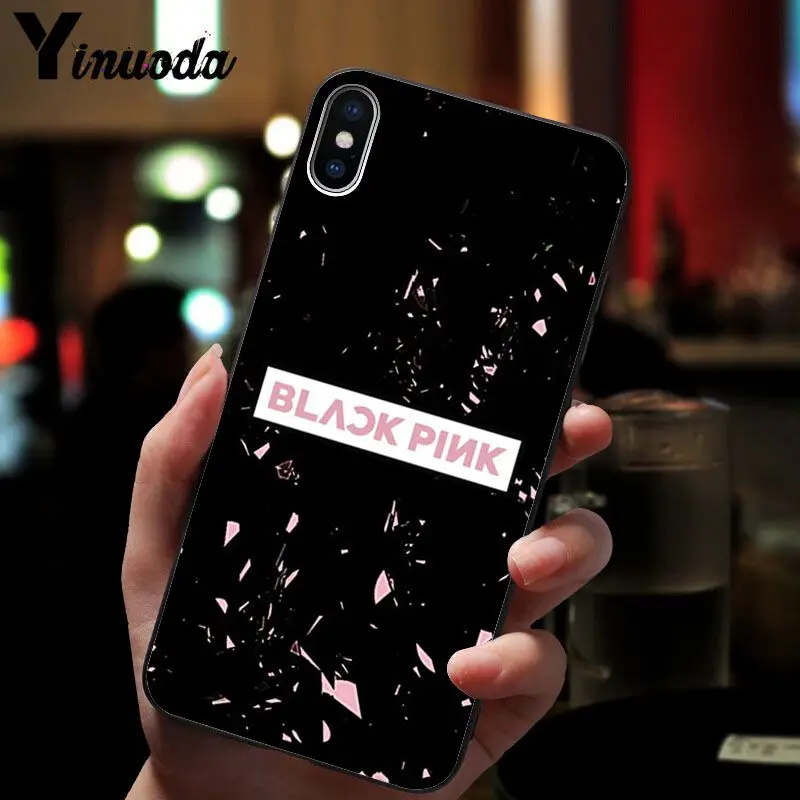 Yinuoda BLACKPINK LISA Kpop Beautiful Phone Accessories Case for Apple iPhone 8 7 6 6S Plus X XS MAX 5 5S SE XR Cellphones