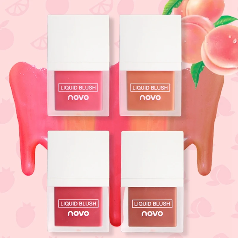 

New Liquid Blush Glow Blusher Cheek Color Makeup Sleek Silky Paleta Natural Face Contour
