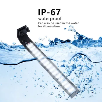 

18W 45 LED Beads Aquarium Fish Tank Light IP67 Waterproof LED Light Bar Fishbowl Clip Lamp with Light Modulator