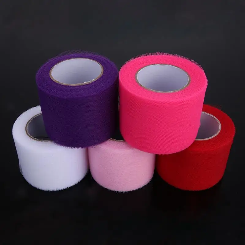 

Tulle Roll Wedding Decoration Spool 25 Yards 15cm White Red Pink Purple Tulle Organza Fabric Tutu Skirt Girl Baby Shower Decor