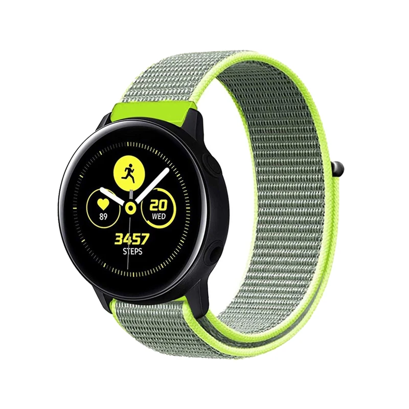 

20mm Nylon Loop Straps for Samsung Galaxy Watch Active Sport Watch Bracelet Watchband for Gear S2 Classic Amazfit Bip Pulsera