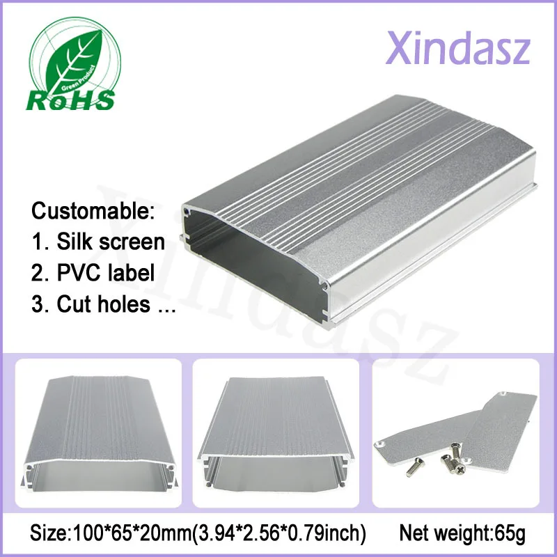 

100*65*20mm aluminium enclosure box electronic enclosures aluminum, aluminum amp case