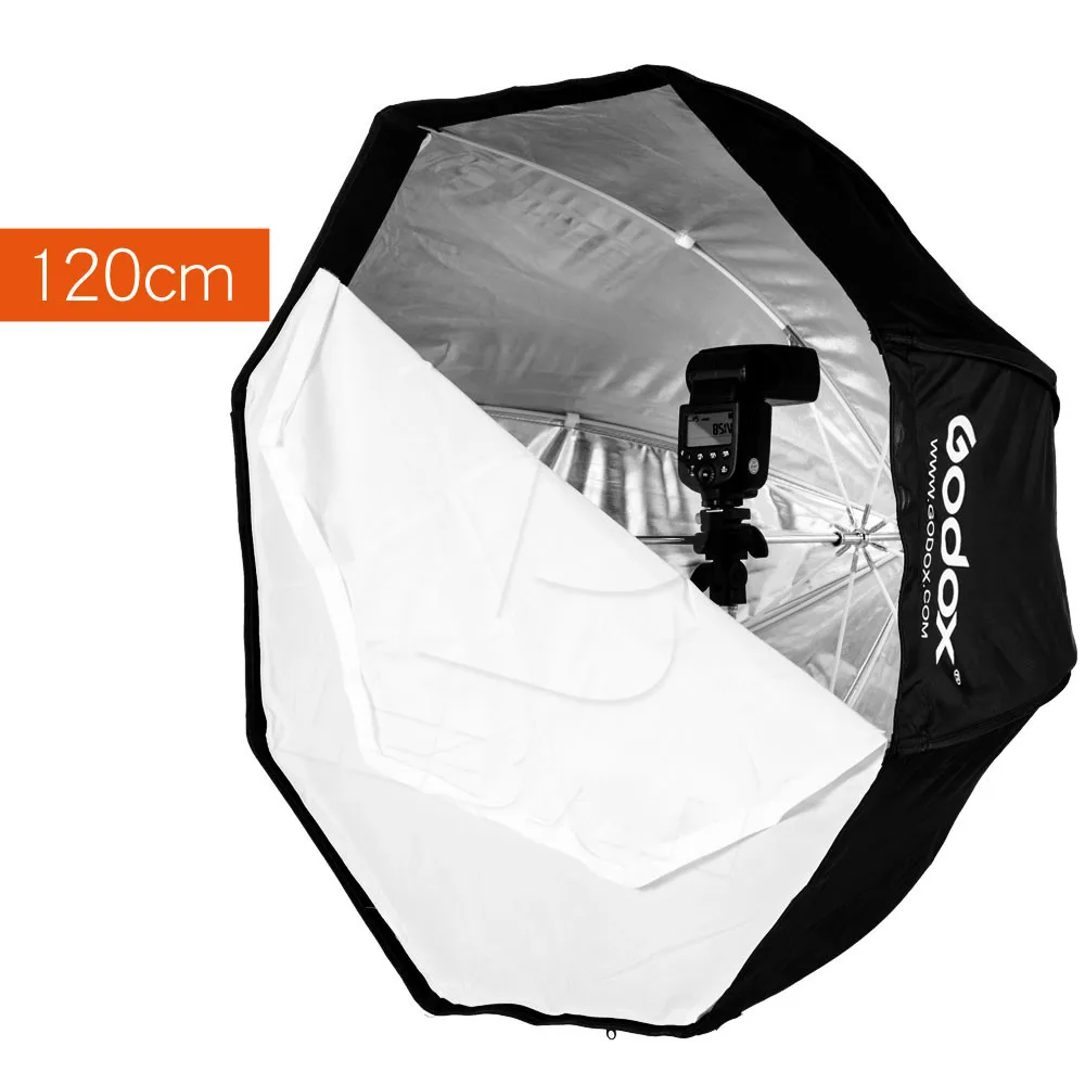 47.2in Portable Octagon Softbox Umbrella Brolly Reflector for Speedlight Godox/® 120cm