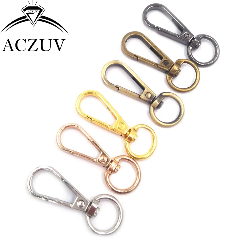 

100PCS Claw Swivel Lobster Clasps Snap Hooks for Keychains Jewelry Necklaces Purse Chain Making Bag Clothing Accessories