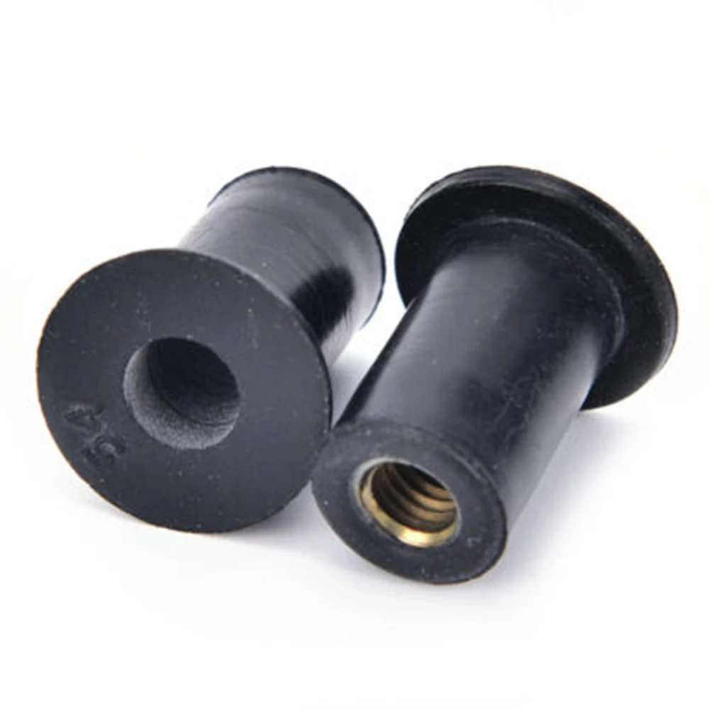 

6pcs Fishing Black Accessories Boats Waterproof Canoe Windshield Screw Blind Fastener Rivet Kayak Well Nuts Windscreen Jack