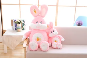 

stuffed plush toy large 120cm lovely pink rabbit i love you carrot rabbit soft doll hug pillow christmas gift s2871