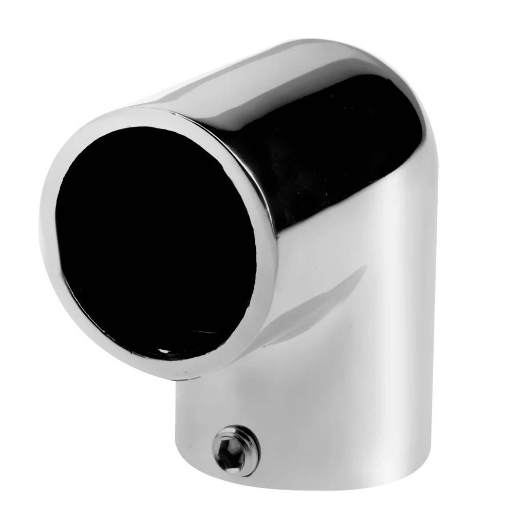 316 Stainless Steel Boat Hand Rail Fitting 90 Degree Elbow Tube Mount Maximum Corrosion Resistance Durability