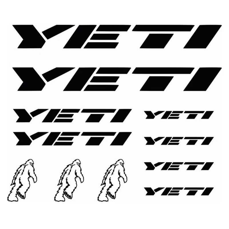 Виниловые наклейки для велосипедов YETI рамок вилок горных BMX 58LN художественный