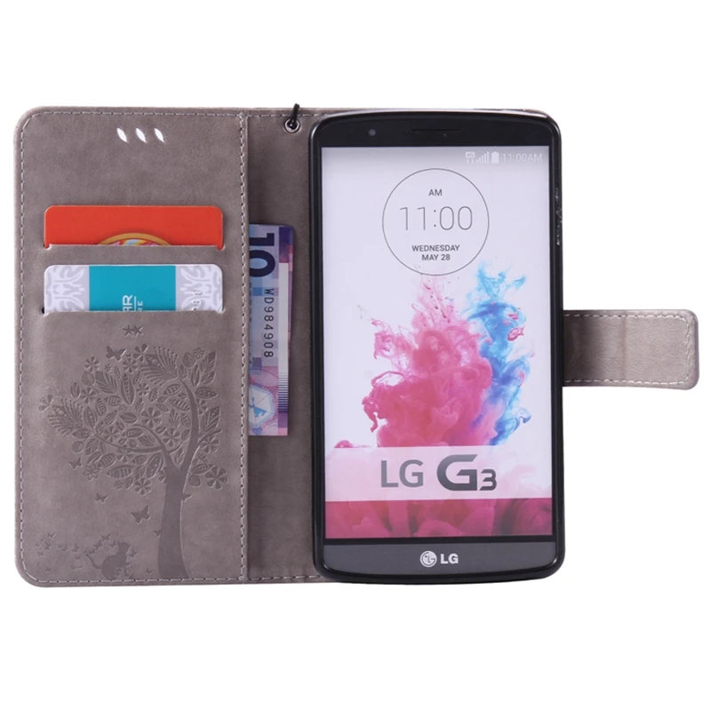 Чехол для телефона Etui с рисунками для LG G3 чехол из искусственной кожи чехол-книжка для телефона с кошельком и чехол для LG G3 Capinha Корпус