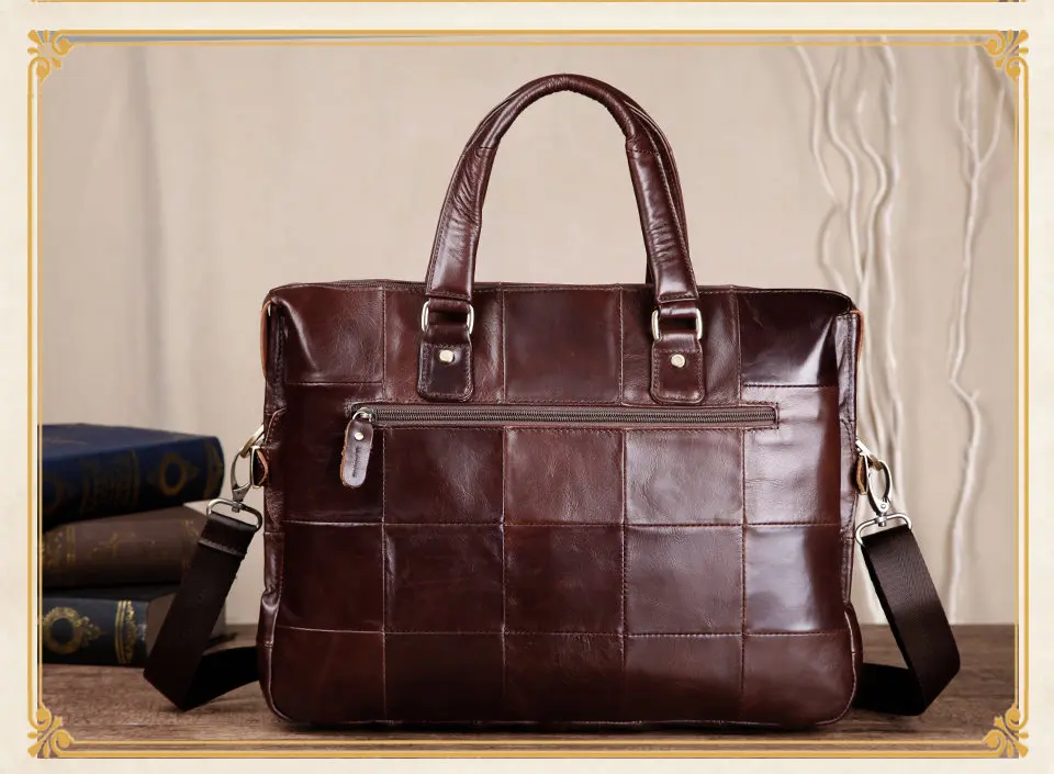 Cobbler Legend пояса из дюймов натуральной кожи один портфели 13 дюймов ноутбук сумка мессенджер Бизнес сумки для мужчин