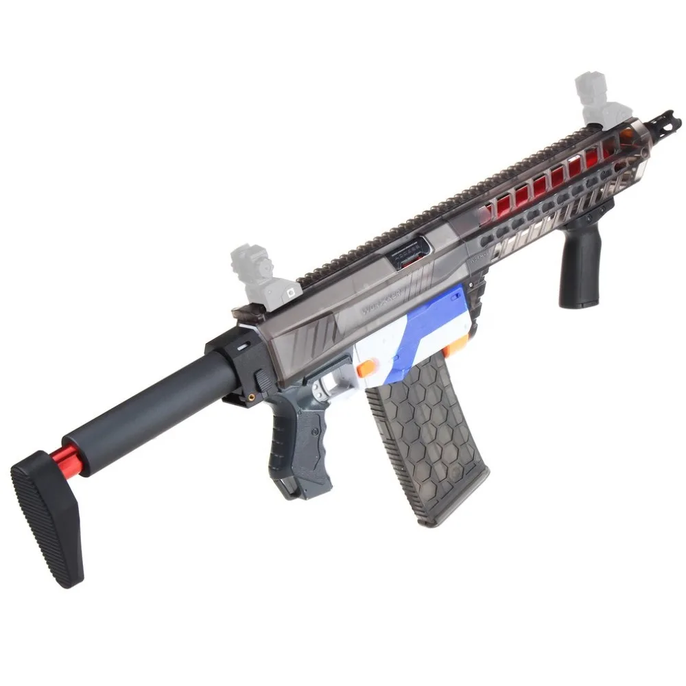 

WORKER 3D Printing Modularized Fashionable Style High Strength Plastic Mod Black Pump Kits Combo 5 Items For Nerf RETALIATOR Toy