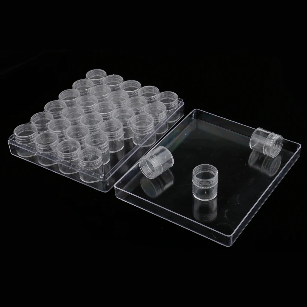 Empty 30 Slot Storage Box Nail Art Makeup Jewelry Craft Case Organizer Beads Container 